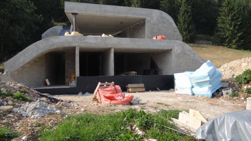 Maison en cours de construction en région Rhône-Alpes 