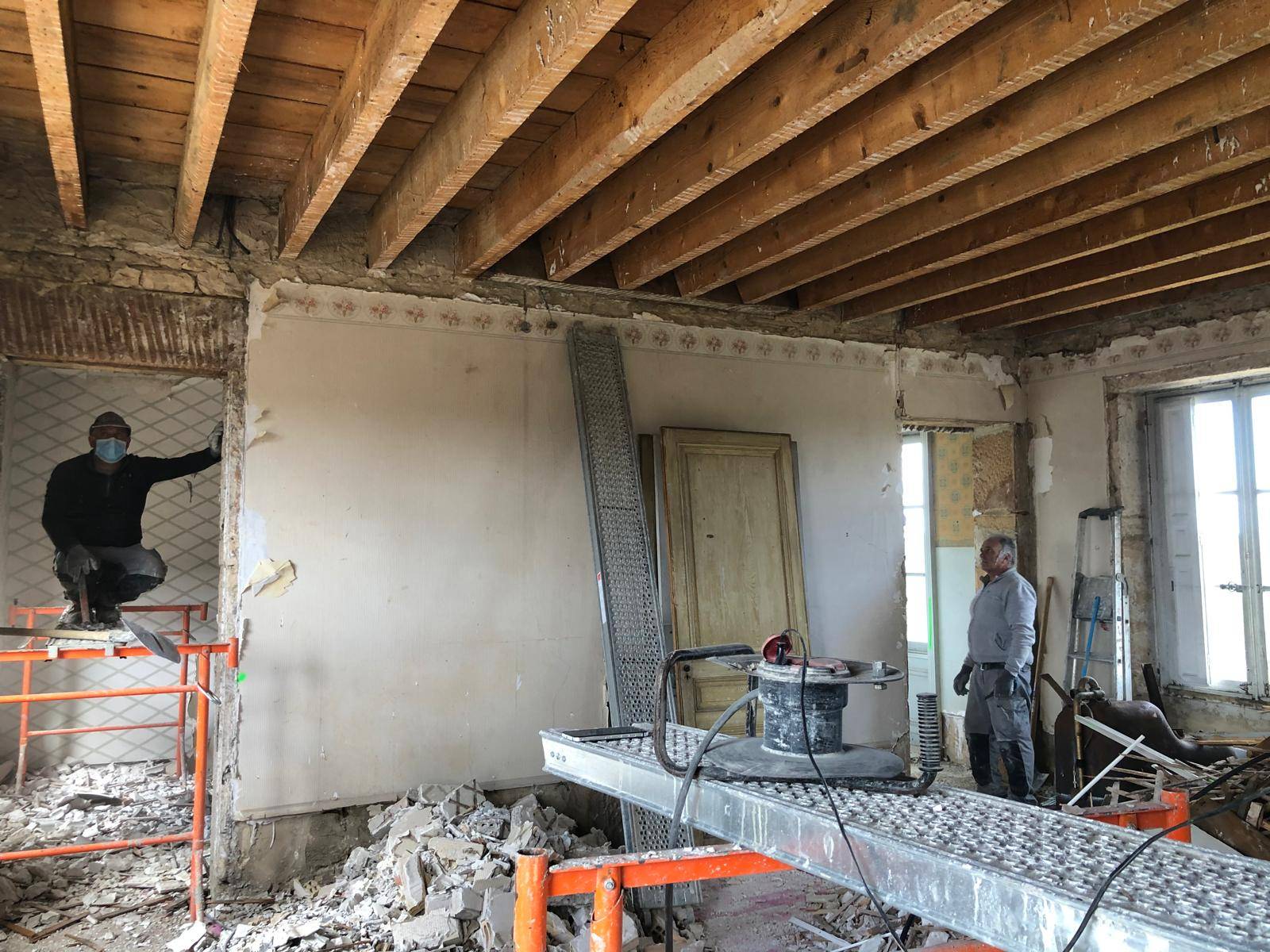 Renovation lourde d'une maison ancienne à Genève