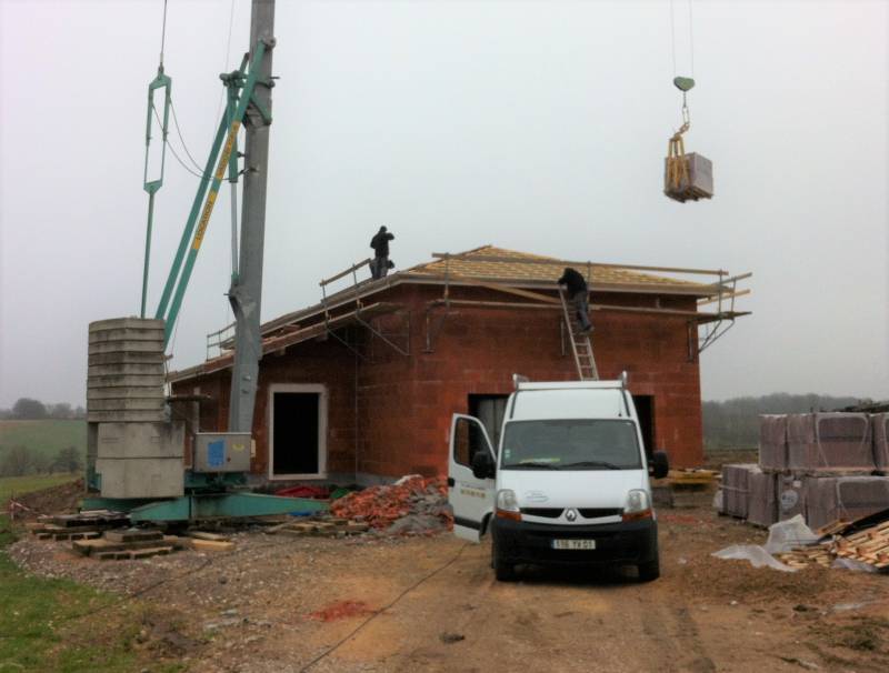 Construction d'une maison traditionnelle dans le secteur de Châtillon-sur-Chalaronne