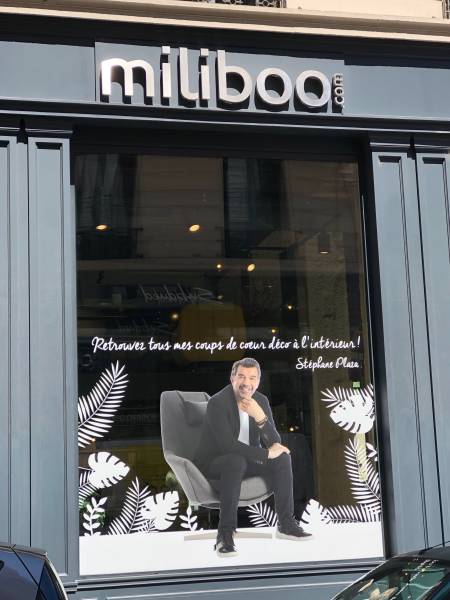 Travaux de construction pour boutique Miliboo à Lyon