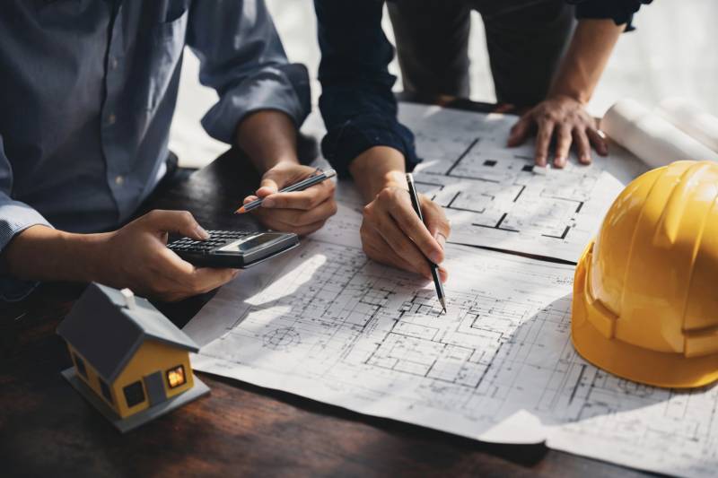 Construction d'une extension toit plat à Saint Didier au Mont d'Or à côté de Lyon