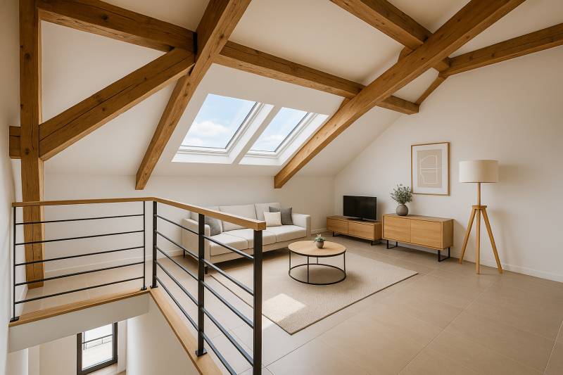 Aménagement des combles d'une maison à Ecully à côté de Lyon