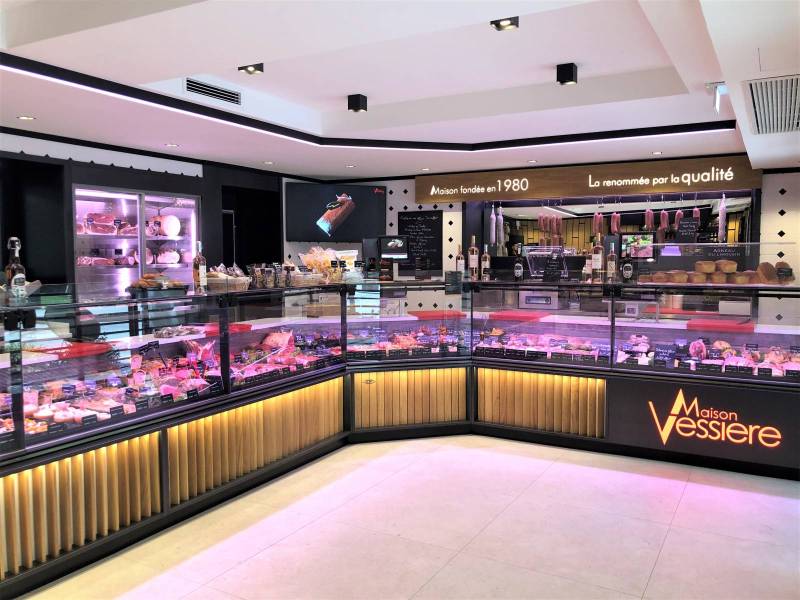 Aménagement d'une boucherie-charcuterie aux alentours de Lyon