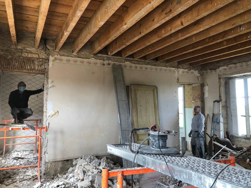 Renovation lourde d'une maison ancienne à Genève