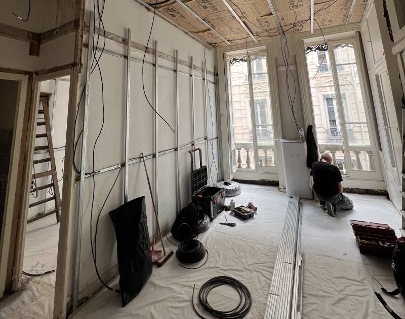 Rénovation d'un appartement à Lyon 2 avec aménagement intérieur
